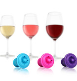 Bouchons conservateurs de vin 3 couleurs de Vacu Vin