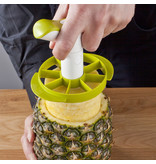 Tomorrow's Kitchen Tomorrow's Kitchen Stainless Steel Pineapple Slicer, with Wedger Green and White