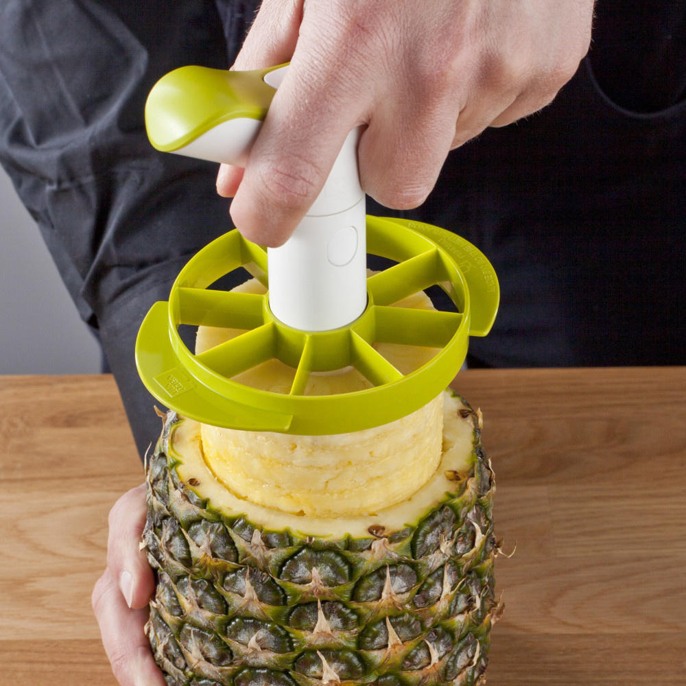 Coupe ananas en acier inoxydable avec un livre de recettes et une