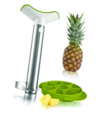 Tomorrow's Kitchen Tomorrow's Kitchen Stainless Steel Pineapple Slicer, with Wedger Green and White