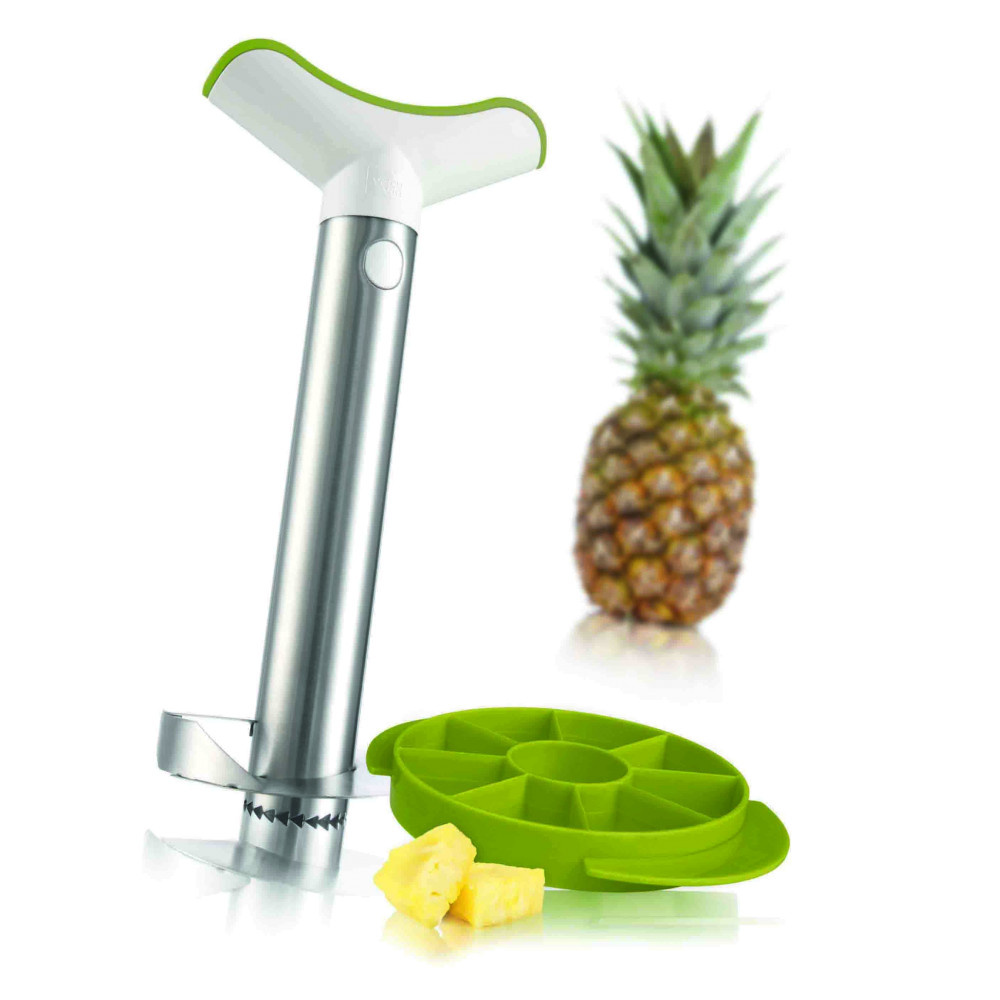 YSDSY Coupe-ananas en Acier Inoxydable, Coupe Ananas, Trancheur d'Ananas, Eplucheur  Ananas, Coupe de