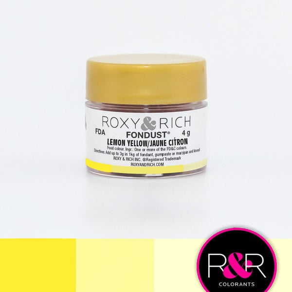 Roxy & Rich Fondust Lemon Yellow
