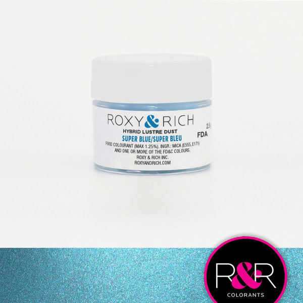 Poudre lustrées  hybrides  de Roxy & Rich - Super Bleu