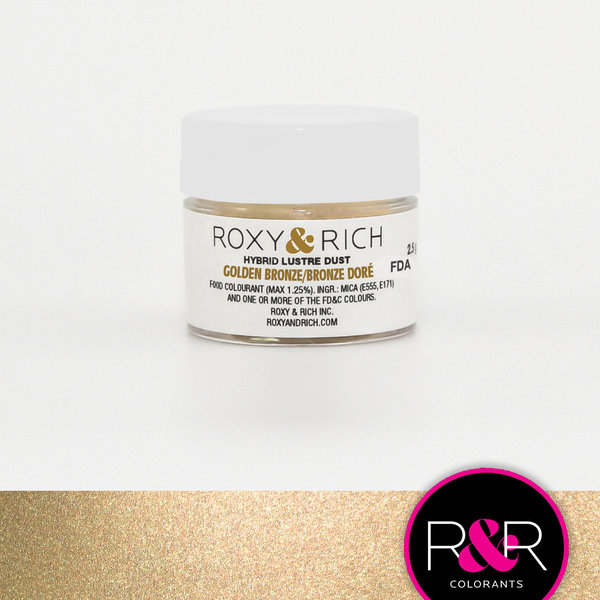 Poudre lustrées  hybrides  de Roxy & Rich - Bronze Doré