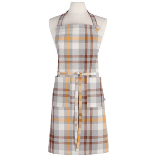 Now Designs "Maize Plaid" Brown Spruce Apron