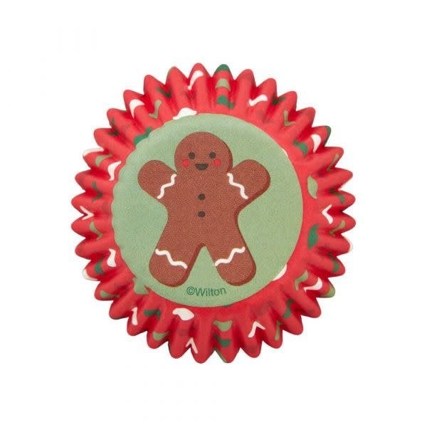 Wilton "Gingerbread Man" Mini Baking Cups, pack of 50