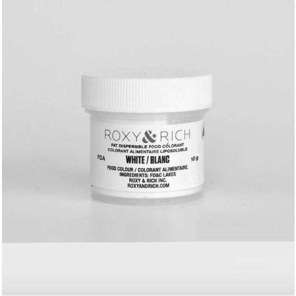Colorant alimentaire liposoluble 10g Blanc de Roxy & Rich