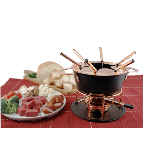 Swissmar Swissmar 3-in-1 copper/black fondue set