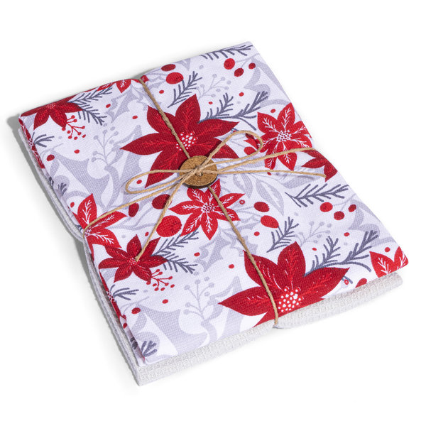 Kitchen Towels "Poinsettias", Pack of 2