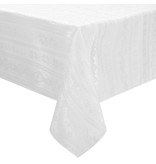 White Jacquard Tablecloth 52x70"