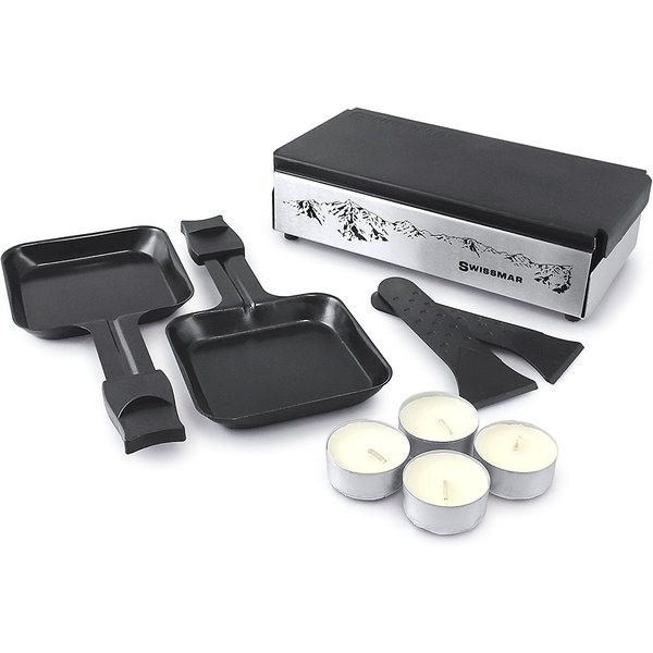 Swissmar Alpine Portable Candlelight Raclette, Stainless Steel Silver