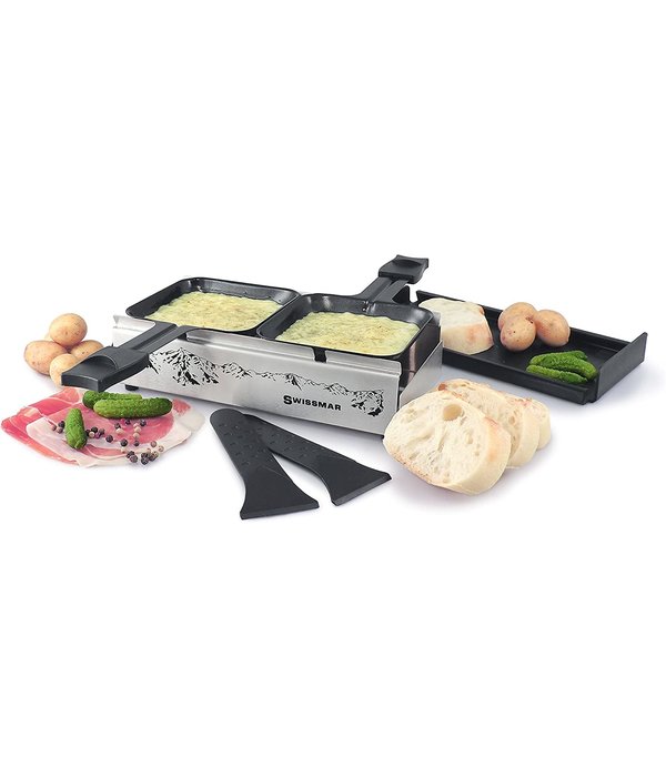 Raclette Grill, Granite Top, Classic Stainless Steel