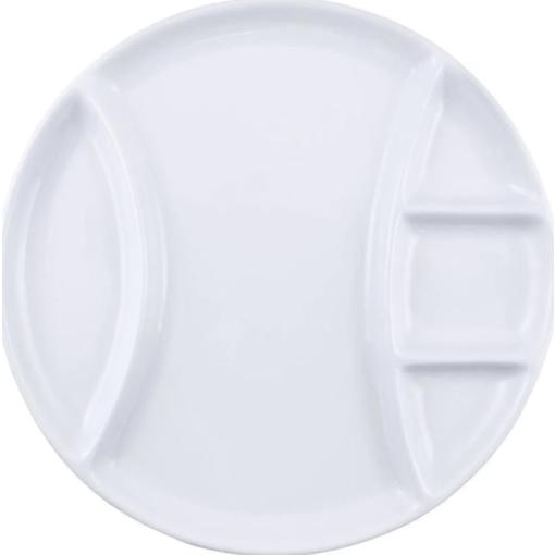 Swissmar Ensemble de 4 assiettes rondes en porcelaine de Swissmar