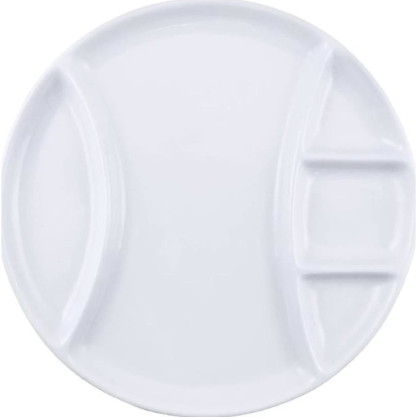 Swissmar Set of 4 Round Raclette/Fondue Porcelain Plates