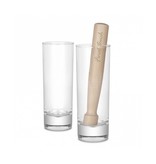 Final Touch Mojito Glass & Muddler Set