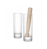 Final Touch Mojito Glass & Muddler Set