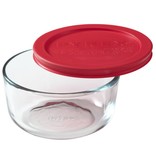 Pyrex Pyrex Pyrex® 2-cup Glass Food Storage Container with Red Lid