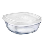 Duralex Duralex Square Stackable Bowl with White Lid 14cm