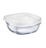 Duralex Duralex Square Stackable Bowl with White Lid 11cm