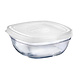Duralex Square Stackable Bowl with White Lid 11cm