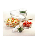 Duralex Duralex Square Stackable Bowl with White Lid 11cm