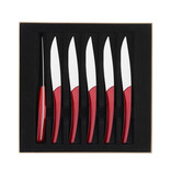 Degrenne Paris Quartz Red 6 Piece Steak Knives Set