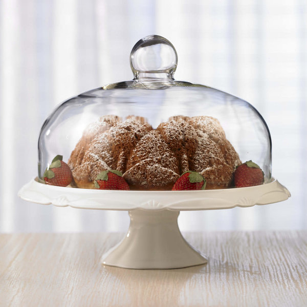 Brilliant Pedestal Cake Stand and Dome 30cm