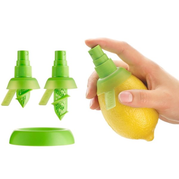 Lékué Citrus Lemon Fruit Mist Spray Green Set of 2