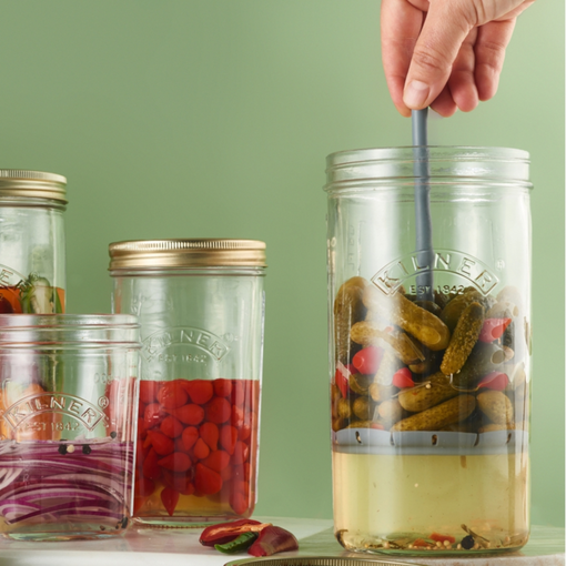 Bocal à cornichons avec tige de levage - 1 litre de Kilner