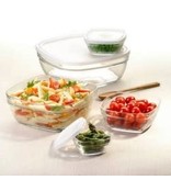 Duralex Duralex Square Stackable Bowl with White Lid 20cm