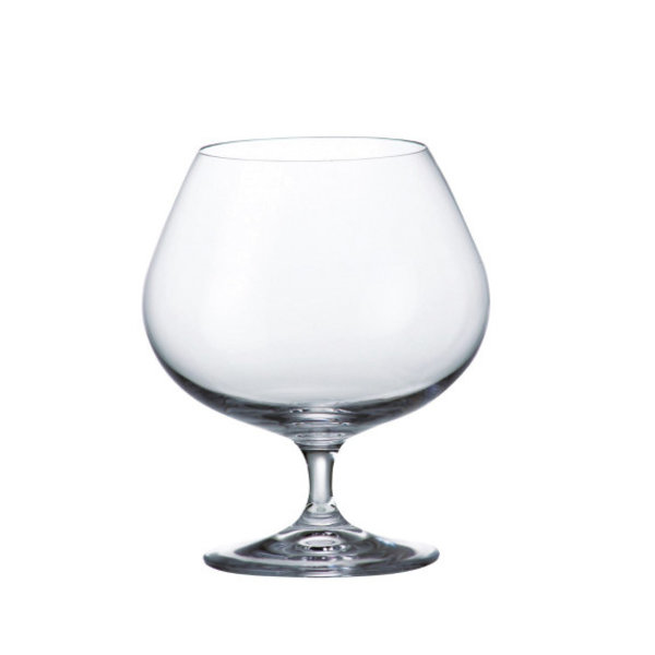 Crystalite Bohemia  Set of 6 Brandy/Cognac Glass, 400 ml