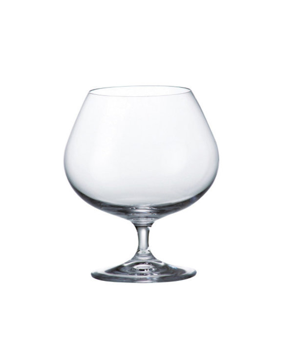 Brilliant Crystalite Bohemia  Set of 6 Brandy/Cognac Glass, 400 ml