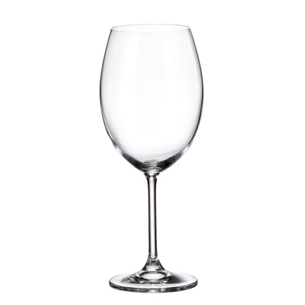 Crystalite Bohemia Stemmed Wine Glass "Colibri" 580 ml, Set of 6