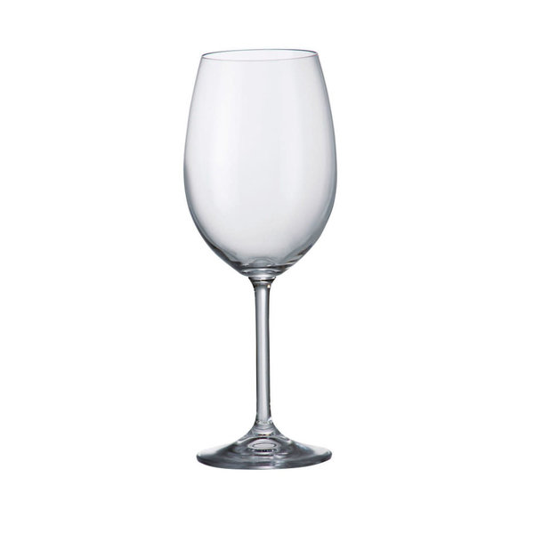 Crystalite Bohemia Stemmed Wine Glass "Colibri" 450 ml, Set of 6