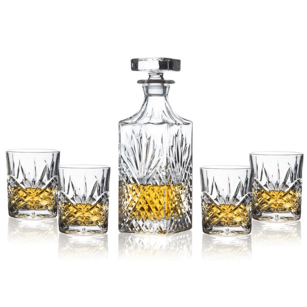 Brilliant "Ashford" 5 Piece Whisky Set