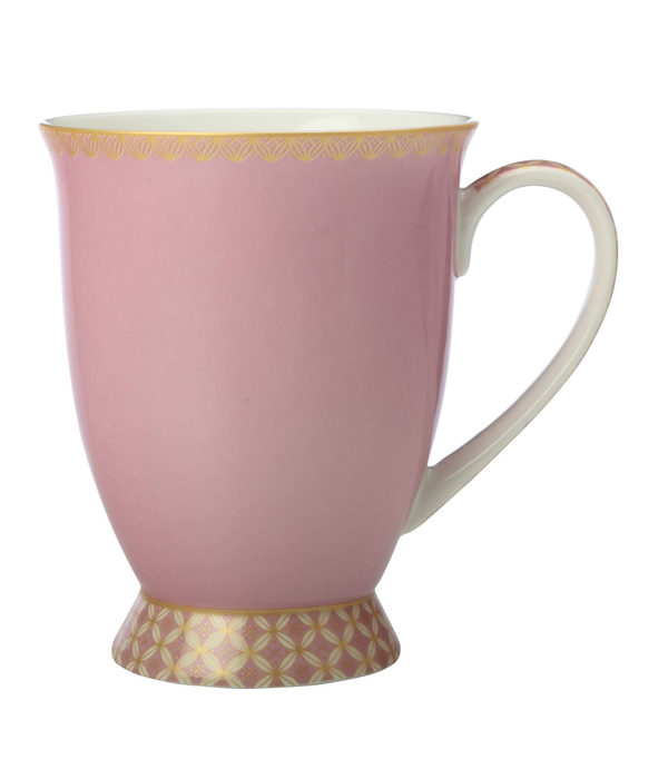 Maxwell & Williams Maxwell & Williams Silk Road Footed Mug 300ml Pink