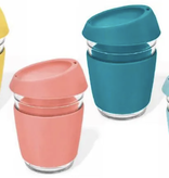 Tasse réutilisable en borosilicate/silicone 375ml