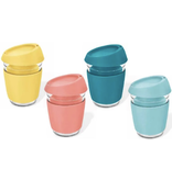 Tasse réutilisable en borosilicate/silicone 375ml