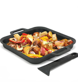 Danesco BBQ Devil Cast Iron Skillet with Removable Handle