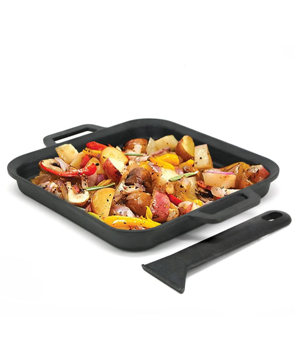 Danesco BBQ Devil Cast Iron Skillet with Removable Handle