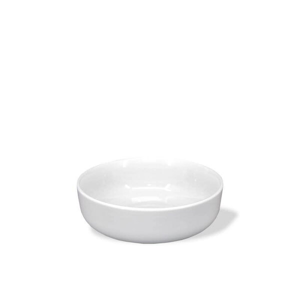 BIA white porcelain Shallow Bowl, 13cm