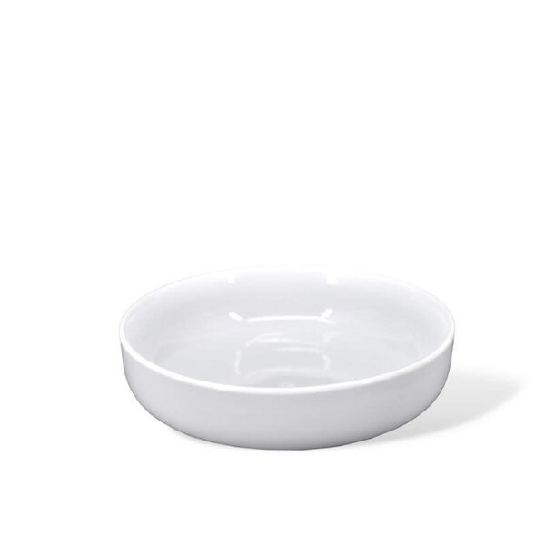 BIA white porcelain Shallow Bowl, 16 cm