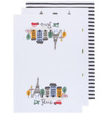 Now Designs Now Designs "Meet me in Paris" Dishtowels/Floursack Set of 3