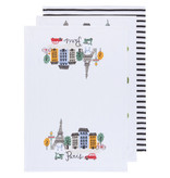 Now Designs Now Designs "Meet me in Paris" Dishtowels/Floursack Set of 3