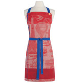 Now Designs Tablier jacquard "La tour Eiffel" rouge de Now Designs