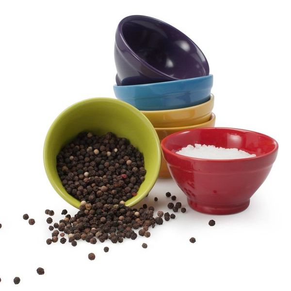 BIA S/6 DIPPING BOWLS, ASST,GB