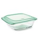 OXO GG SQ BAKER W/LID,8",GLASS