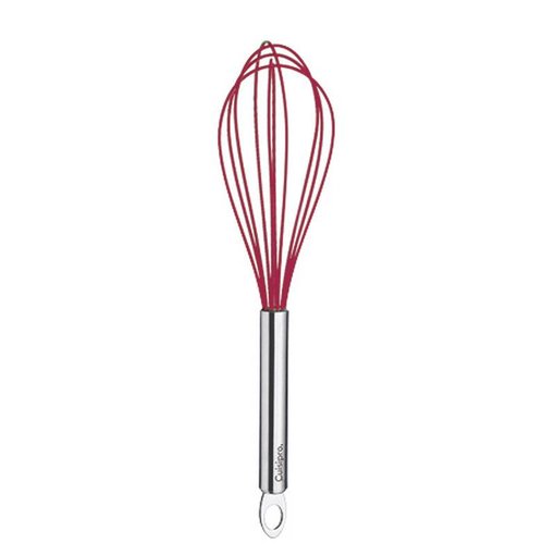 Cuisipro Stainless Steel EGG WHISK 8" NON STICK RED COATING