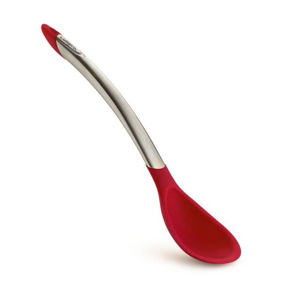 Cuisipro Cuillère en acier inoxydable et silicone rouge