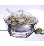 Prodyne Iced Salad With Dome Lid And Acrylic Salad Servers